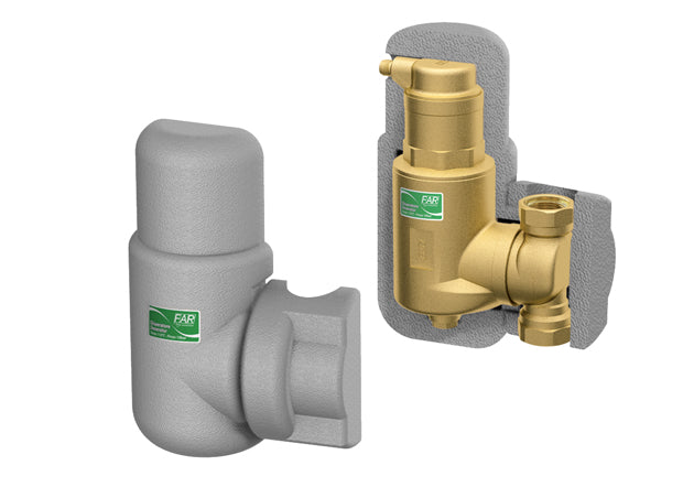 FAR Rubinetterie 2263 360° Dismart deaerator complete with insulation