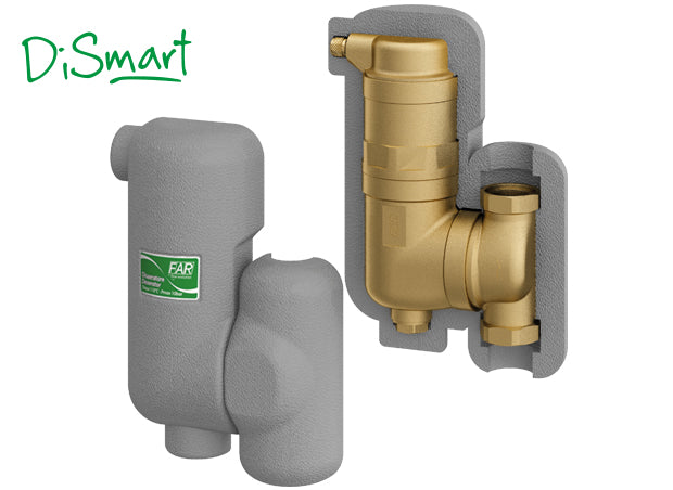 FAR Rubinetterie 2264 DISMART - Swiveling deaerator for heating systems