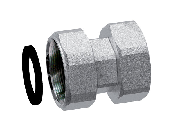 FAR Rubinetterie 8321 Chrome-plated connection complete with swivelling nut