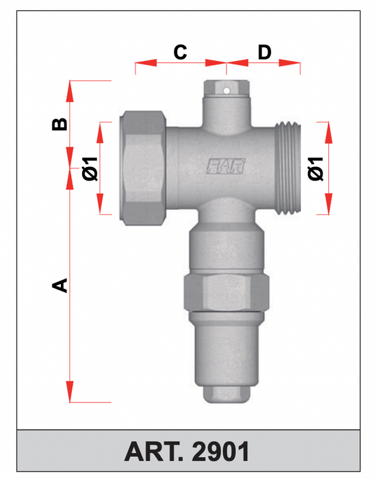 FAR Rubinetterie 2900/2901 anti-freeze protection valves (2 Pack)