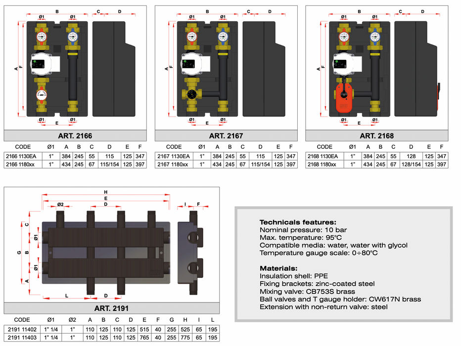 FAR Rubinetterie 2166 Booster unit for high temperature