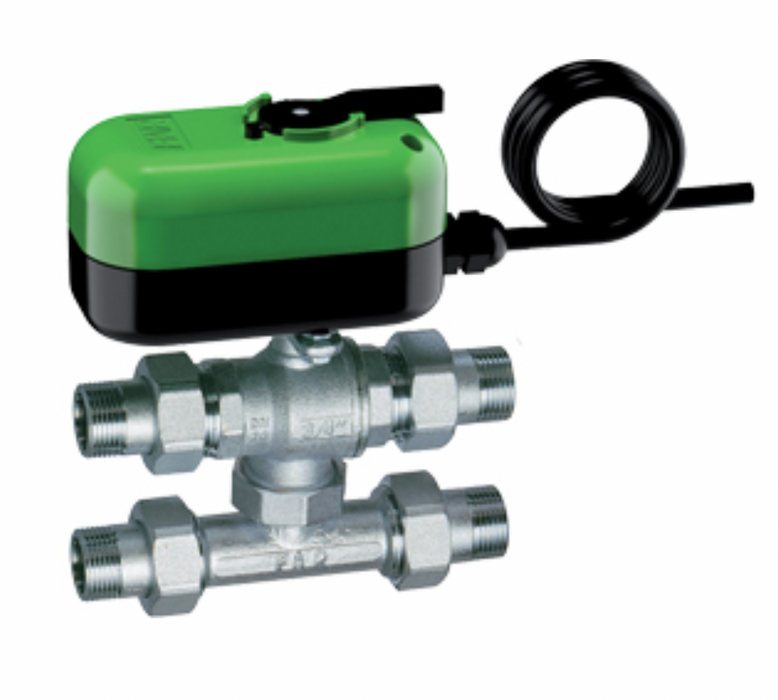 FAR Rubinetterie 300525 3-way diverter ball valve with by-pass tee