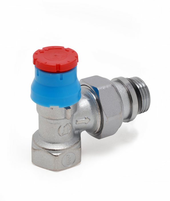 Giacomini R401TG Angle valve with thermostatic option