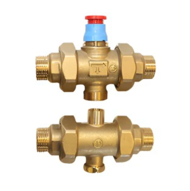 Giacomini R292 3 way Three-way piston zone valve male-male connections with tail pieces