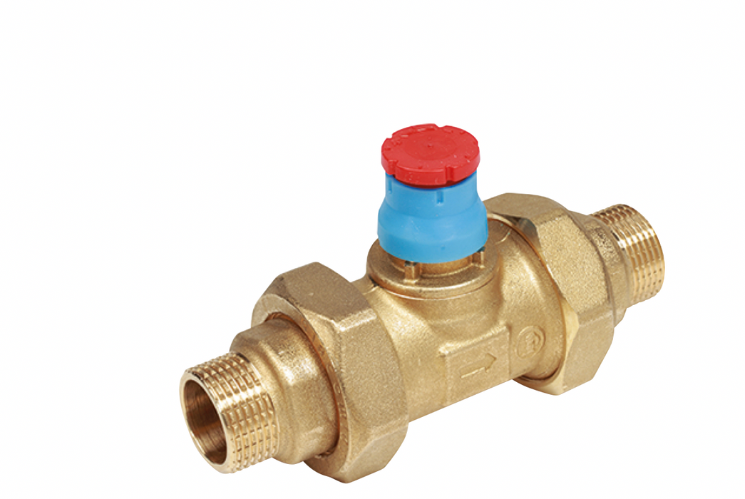 Giacomini R291 2-way piston zone valve male-male connections with tail pieces
