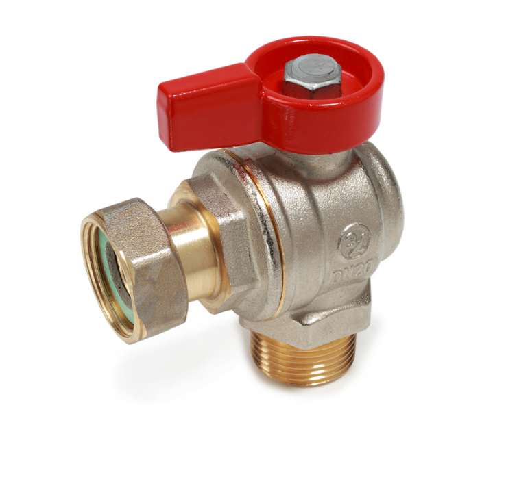 Giacomini R780P-1 Angle ball valve, male-female connections,