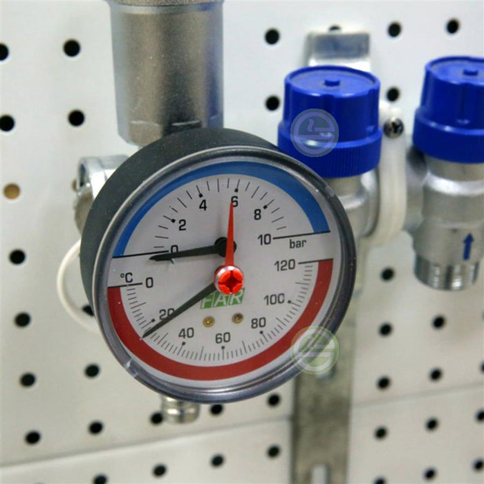 FAR Rubinetterie 2550 Ø 80 mm thermo-manometer gauge