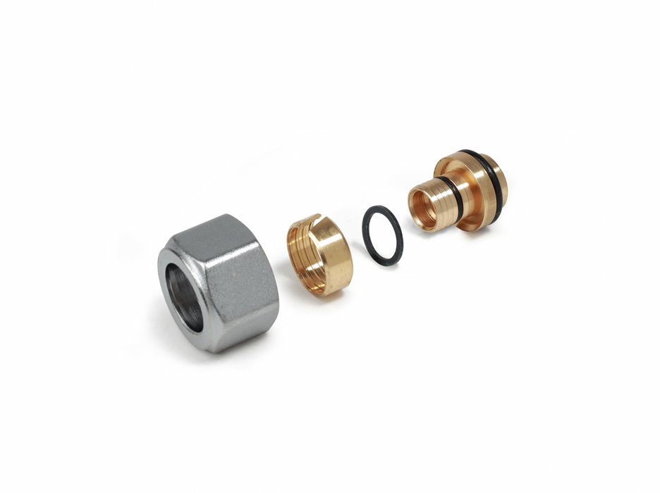 Giacomini R179MX 18mm x (16mm x 2mm) Multilayer & Plastic Pipe Connector