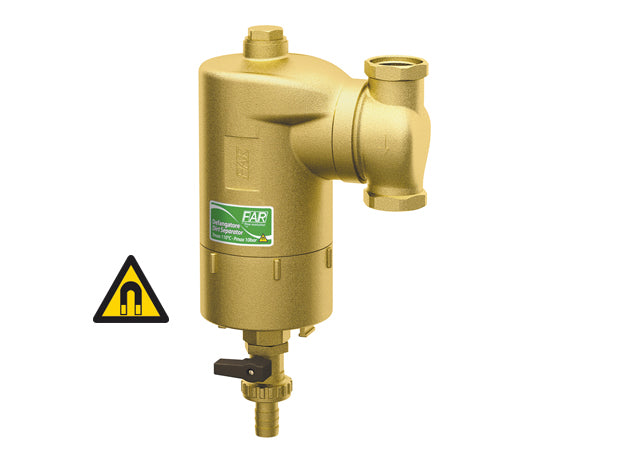 Far Ru FAR Rubinetterie 2212 360° Dirt separator complete with magnetic inser ...