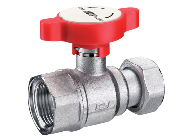 FAR Rubinetterie 3054 Chrome-plated ball valve, complete with swivelling nut