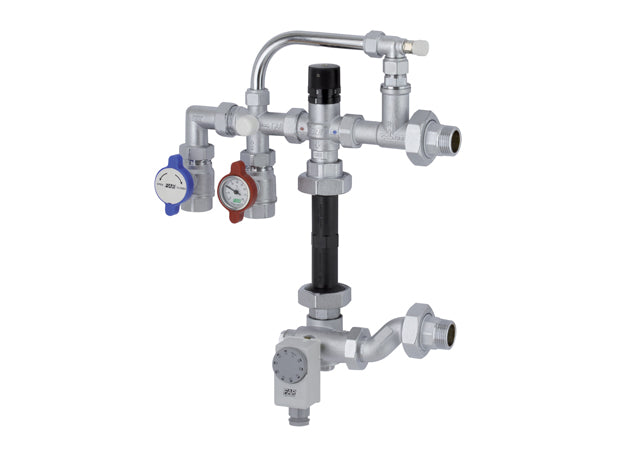 FAR Rubinetterie Fixed point regulating unit for underfloor heating systems.