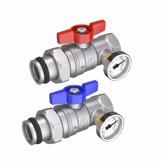 R259DST ball valves, female-tail piece male connections