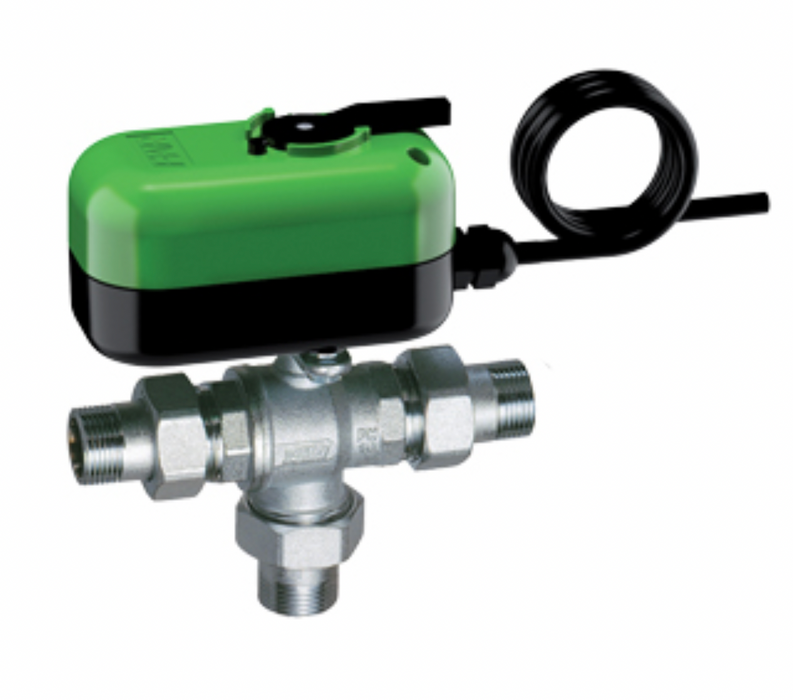 FAR Rubinetterie 300520 3-way diverter zone control ball valve equipped with unions