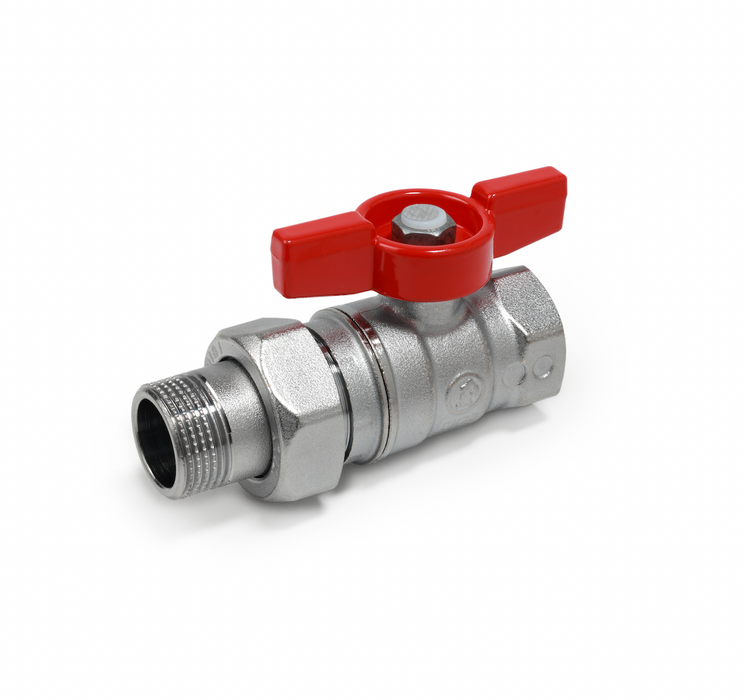 Giacomini R259D Ball valves, female-tail piece male connections