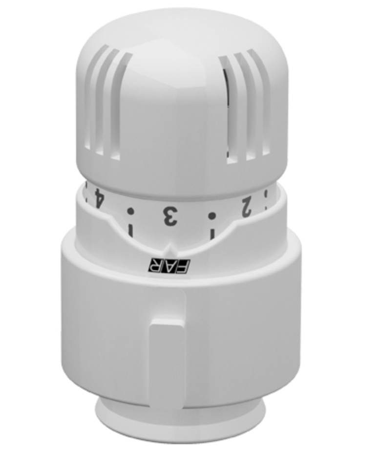 Far Ru Far rubinetterie 1824 thermostatic radiator head — Elite Hydronics UK