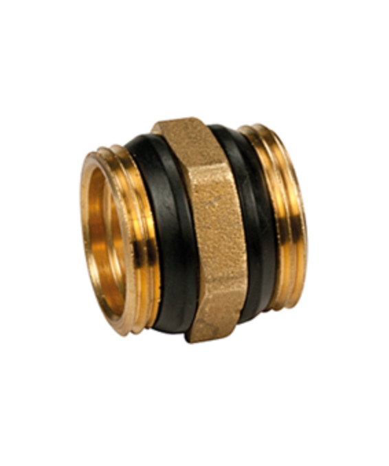 Giacomini R189D Nipple with male-male threaded connections with self-sealing