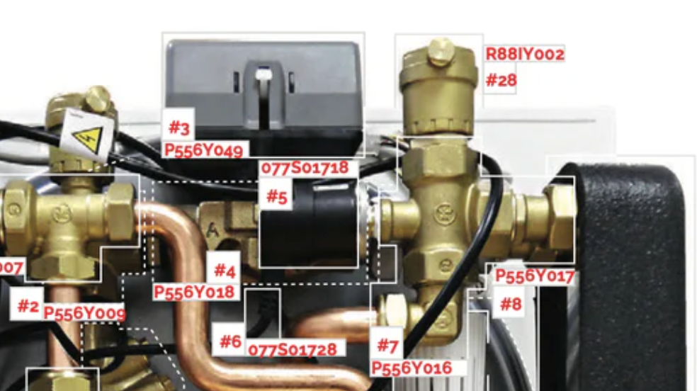 Giacomini 077S01718 low pressure switch with harness