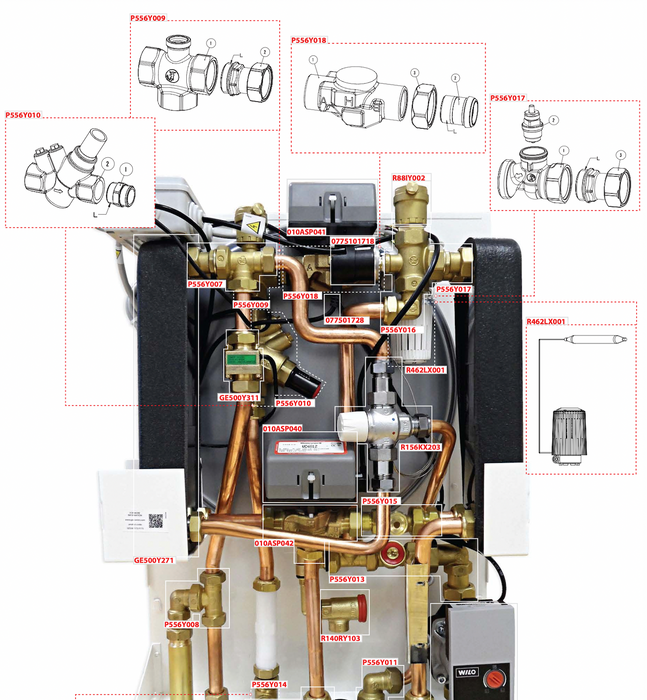 Giacomini P556Y010 PICV for GE556 HIU