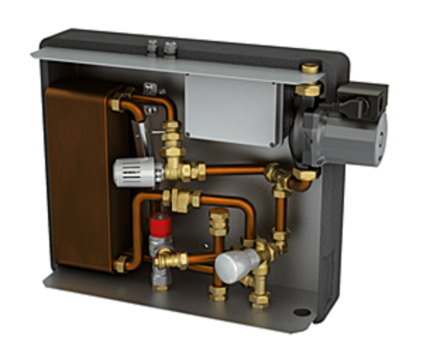 Giacomini giacosun® hot domestic water unit for solar thermal systems