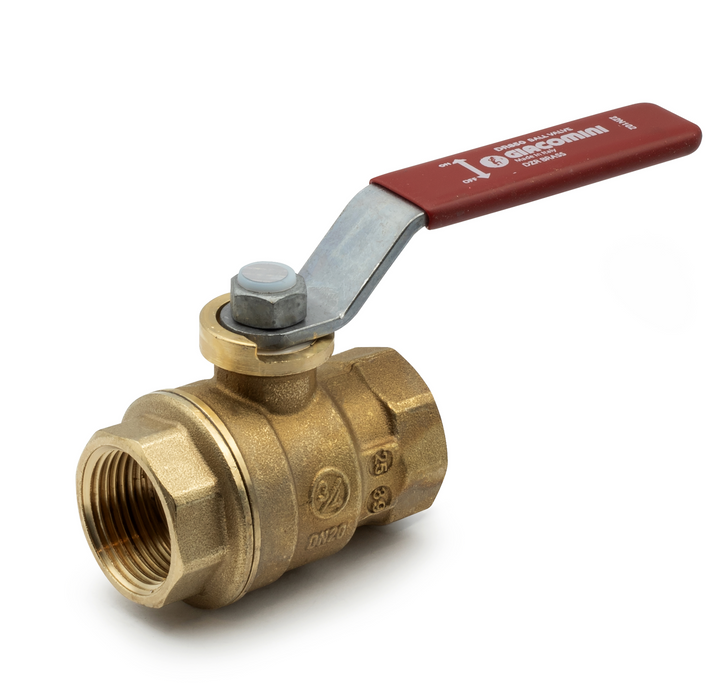 Giacomini DR850LSV DZR DADO Ball Valve, Assembled with Metallic Locking Plate