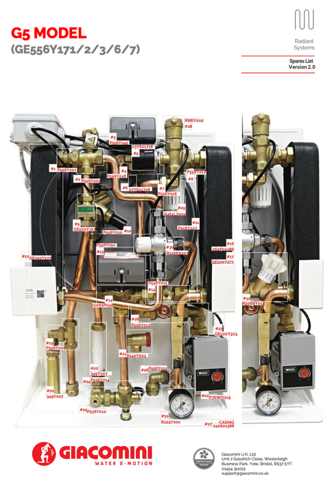 Giacomini R156KX Thermostatic mixer valve